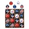 Independence Day Bauble Ornaments, 16 Piece Patriotic Tree Decor
